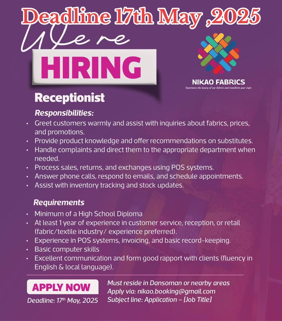 Receptionist