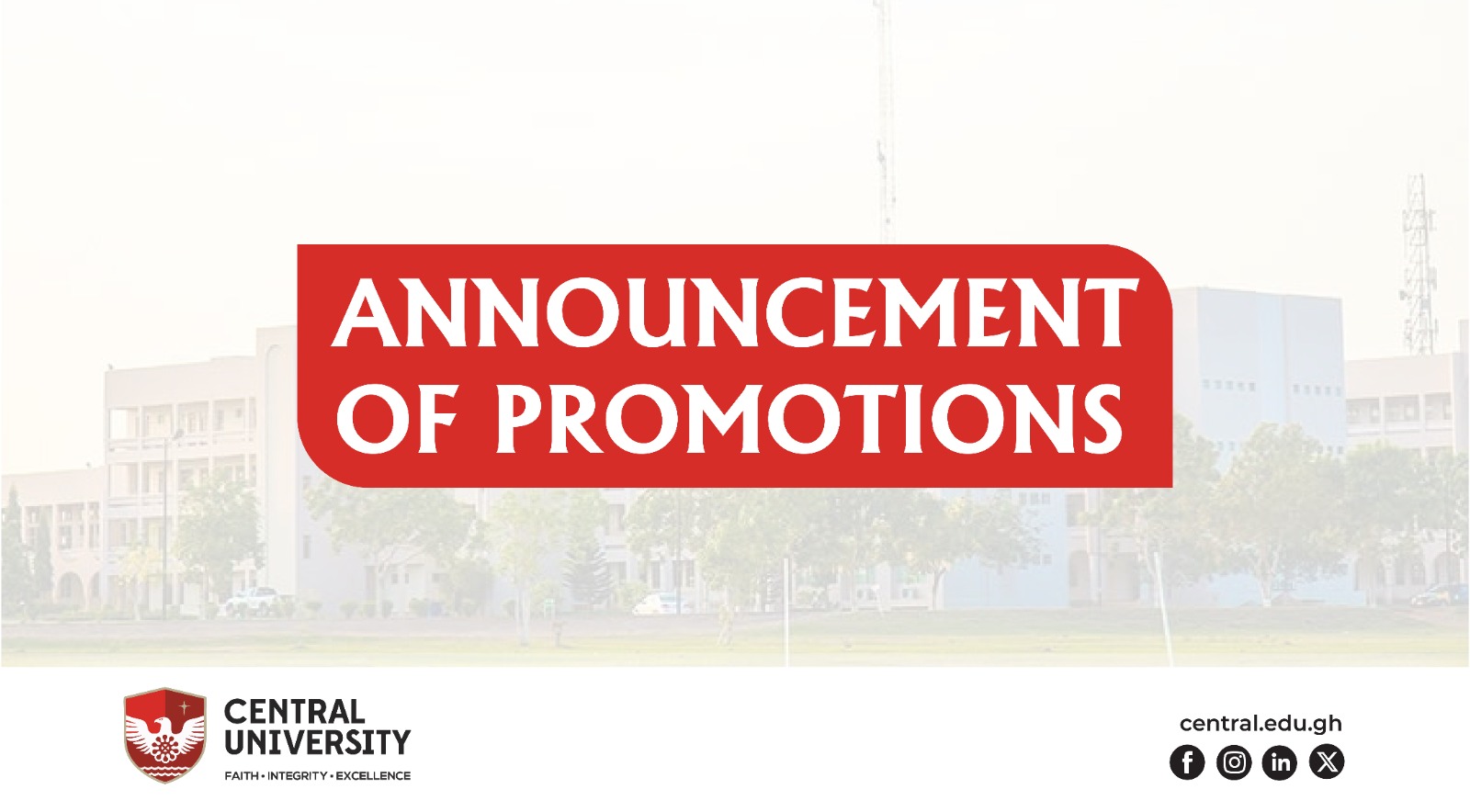Announcement of Promotion to the Rank of Associate Professor