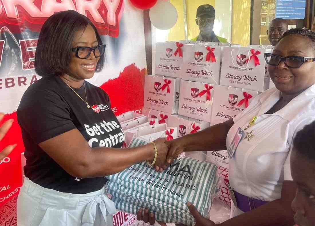 Central University Library Directorate Marks Library Week with CSR Outreach to Tema General Hospital