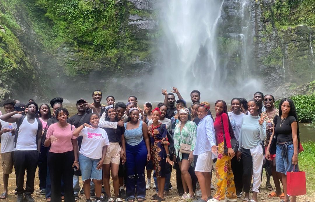 International Students Explore Ghana’s Natural Heritage with Visit to Wli Waterfalls